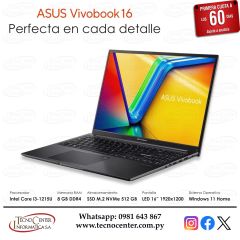 Notebook Asus Vivobook 16 Intel Core i3